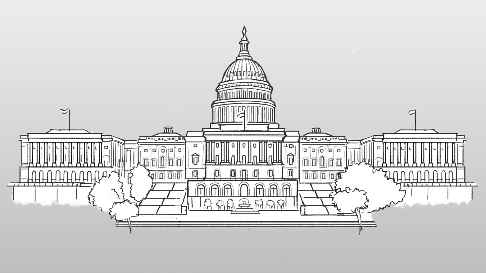 U.S. Capitol illustration.